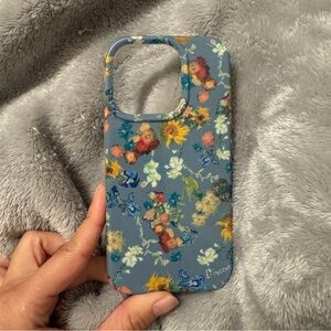Vincent Blue Floral Phone Case - Blue Multicolor Floral Design